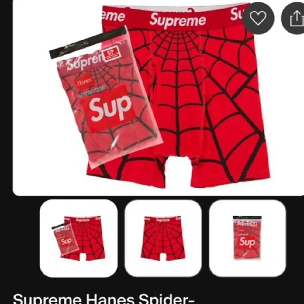 Supreme Men's Red Boxers-and-briefs